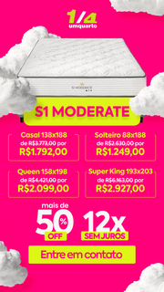 Famosa pelos colch&otilde;es importados, 1/4 lan&ccedil;a modelo a partir de 12x de R$ 104
