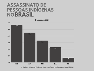MS liderou casos de homic&iacute;dios de ind&iacute;genas em 2024