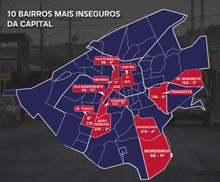 Onde os ladrões atacam? Veja quantos furtos e roubos ocorreram no seu bairro Onde os ladrões atacam? Veja quantos furtos e roubos ocorreram no seu bairro