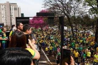 Organização garante que 50 mil pessoas participaram de ato por “liberdade” Organização garante que 50 mil pessoas participaram de ato por “liberdade”