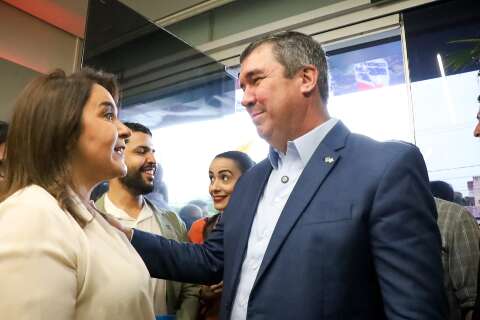 Adriane pede a Riedel que promova Campo Grande em viagem &agrave; &Aacute;sia
