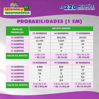 220 milh&otilde;es: saiba mais sobre o concurso especial da Lotof&aacute;cil