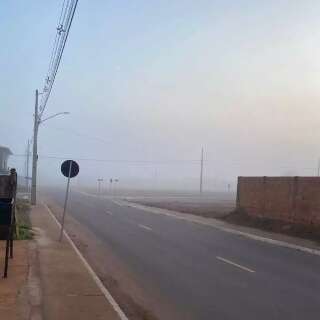 Neblina cobre Ribas do Rio Pardo e temperatura cai para 12,5&ordm;C nesta quarta