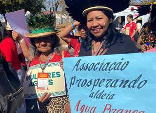 Mulheres ind&iacute;genas de MS marcham por direitos e territ&oacute;rio em Bras&iacute;lia