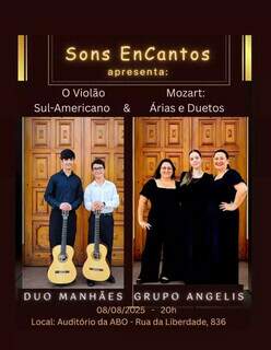 Sons e Encantos leva ao palco obras de Mozart e repert&oacute;rio sul-americano