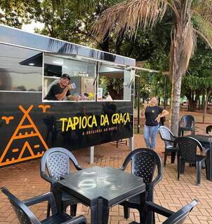 Tapioca bem rechonchuda &eacute; jeitinho de Gra&ccedil;a servir um peda&ccedil;o do norte 