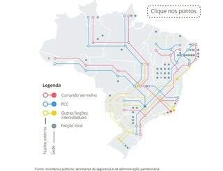 Maior &ldquo;importador&rdquo; de fac&ccedil;&otilde;es, MS &eacute; disputado por 10 grupos criminosos