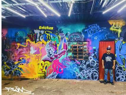 San Martinez representar&aacute; MS em encontro internacional de grafite