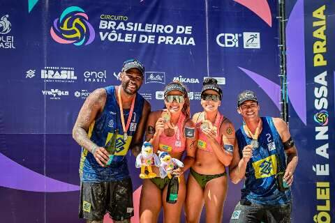Atleta de MS conquista 3&ordm; t&iacute;tulo do Circuito Brasileiro de V&ocirc;lei de Praia