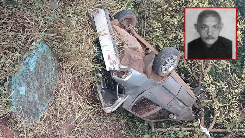 Taxista desaparecido &eacute; encontrado morto ap&oacute;s capotar ve&iacute;culo na BR-158