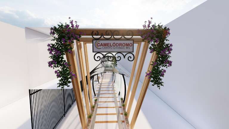 Entrada da passarela gastronômica do Camelódromo (Imagem: Ilustração / Divulgação)