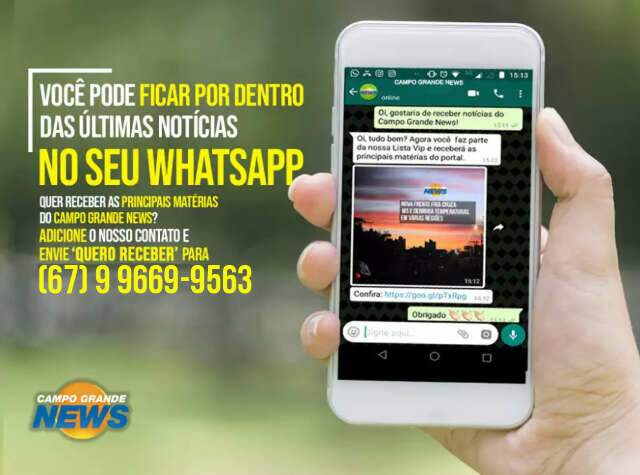 Fique bem informado: receba not&iacute;cias do Campo Grande News no Whatsapp