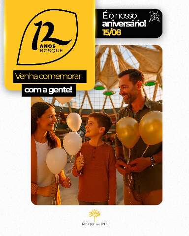Bosque faz 12 anos com festa e 12 chances de ganhar uma BMW 0km