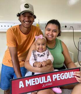 Ap&oacute;s 1 ano de luta, medula chegou e Maria finalmente foi para casa