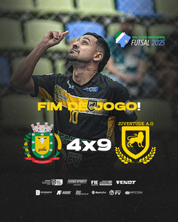 Juventude goleia Aral Moreira e larga na frente no Estadual de futsal