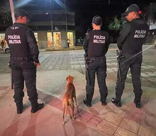 Caramelo &eacute; &ldquo;recrutado&rdquo; pela PM, vira soldado e participa de baile de gala