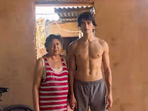 Ex-pintor que virou modelo internacional realiza sonho de reformar a casa da m&atilde;e