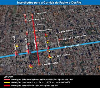 Prepara&ccedil;&atilde;o para anivers&aacute;rio da Capital fecha ruas do Centro nesta noite