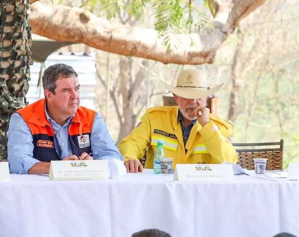 MS participa de reuni&atilde;o com Lula e governadores para discutir queimadas