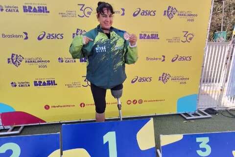 Atleta de MS garante medalha no Circuito Paral&iacute;mpico em S&atilde;o Paulo