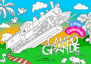 Pontos tur&iacute;sticos de Campo Grande viram livro ilustrado para pintar 