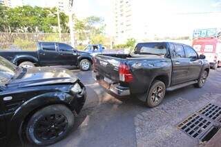 Engavetamento com quatro ve&iacute;culos congestiona a Rua Cear&aacute;