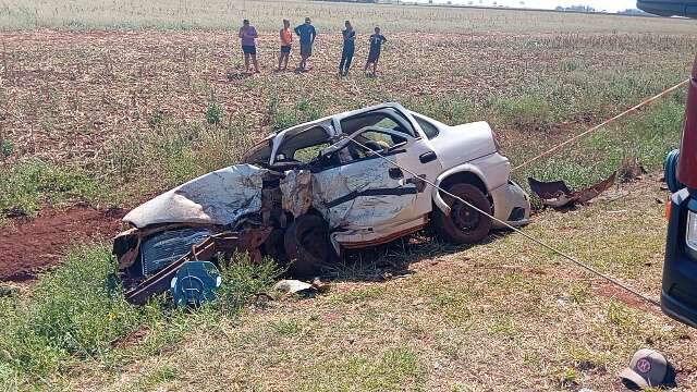 Colis&atilde;o frontal na MS-379 mata motorista e deixa outro ferido