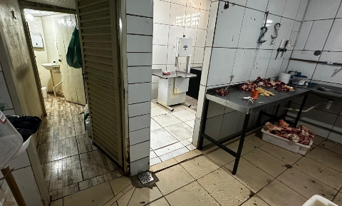 A&ccedil;ougue interditado armazenava 385 kg de carne impr&oacute;pria para consumo