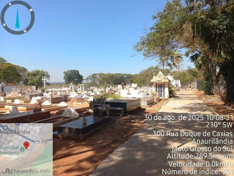 Cemitério Municipal de Anaurilândia (Foto: Divulgação/ Prefeitura de Anaurilândia)