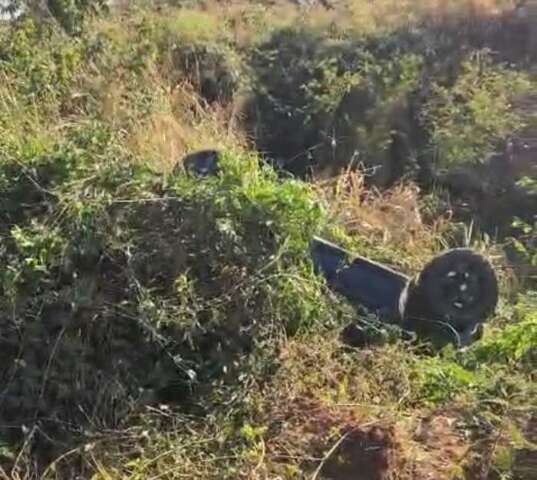 Picape &eacute; encontrada capotada e motorista morto &agrave;s margens da MS-316