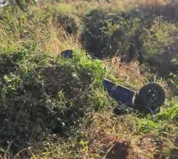 Picape &eacute; encontrada capotada e motorista morto &agrave;s margens da MS-316