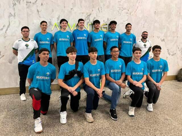 Sele&ccedil;&atilde;o Sub-16 masculina de MS disputa Brasileiro em Saquarema