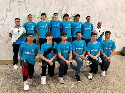 Sele&ccedil;&atilde;o Sub-16 masculina de MS disputa Brasileiro em Saquarema
