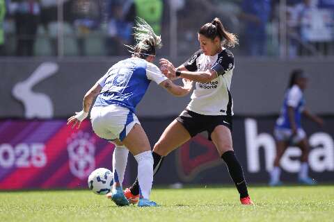 Cruzeiro e Corinthians empatam na ida da final do Brasileir&atilde;o Feminino