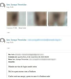 Stalker enviava fotos do órgão sexual por e-mail e chamava senadora de "mãe" Stalker enviava fotos do órgão sexual por e-mail e chamava senadora de "mãe"