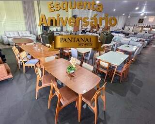 Loja de m&oacute;veis faz esquenta de anivers&aacute;rio com descontos de at&eacute; 50%