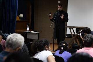 Rick Thibau mostrou que show de m&aacute;gica tamb&eacute;m &eacute; feito para cegos
