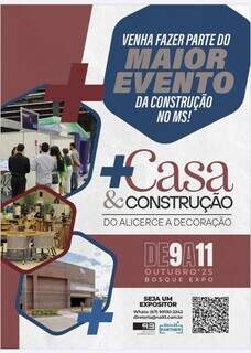 Seja expositor na maior feira de constru&ccedil;&atilde;o do MS