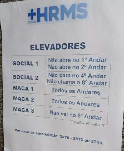 Ap&oacute;s anos de panes, HR ter&aacute; novos elevadores com licita&ccedil;&atilde;o de R$ 6,2 milh&otilde;es