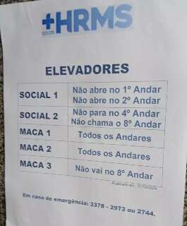 Governo licita reforma de po&ccedil;os e troca de elevadores do HRMS ap&oacute;s anos de panes