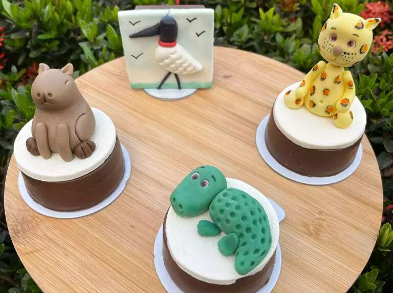 Jacaré, tuiuiú e até onça viraram inspiração para doces artesanais