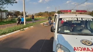 Motociclista brasileiro morre ao colidir contra poste na fronteira