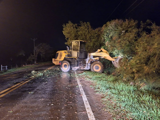 Com rajadas de at&eacute; 35 km/h, ventania causa estragos em Bonito