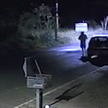 C&acirc;mera flagra homem ateando fogo em mata pr&oacute;xima a hospital particular