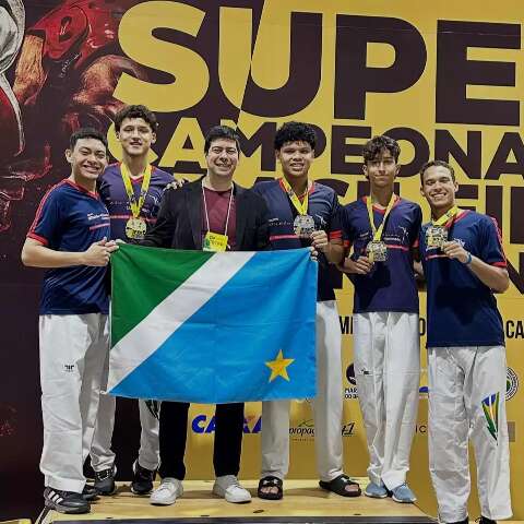 Atletas de MS conquistam 9 medalhas no Supercampeonato Brasileiro de Taekwondo