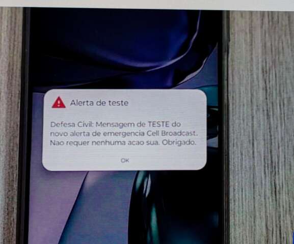 Seu celular vai tocar em alerta, mas &eacute; apenas teste nacional da Defesa Civil