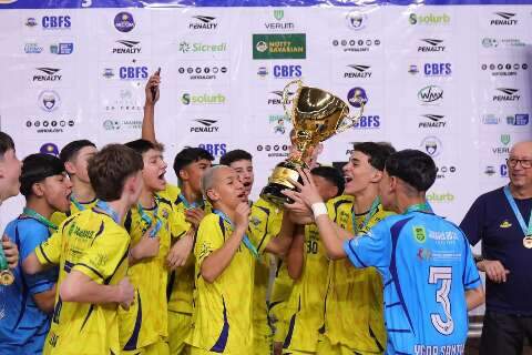 Invicto, time de SC conquista Ta&ccedil;a Brasil Sub-14 de futsal em Campo Grande