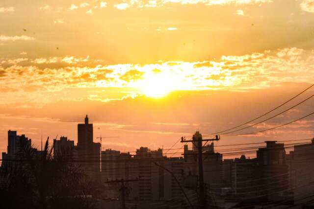 Domingo ser&aacute; de altas temperaturas e risco de temporais em MS