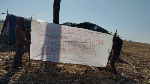 Para impedir pulveriza&ccedil;&atilde;o de veneno, ind&iacute;genas voltam a ocupar fazenda em MS 