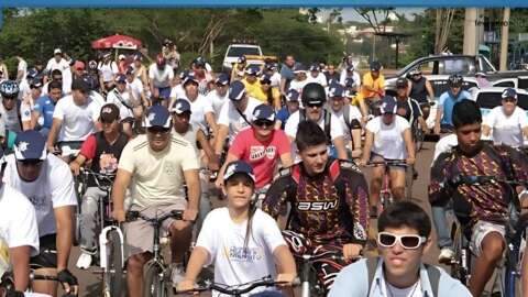 Passeio Cicl&iacute;stico pela Paz une pedalada e sorteio de bicicleta neste domingo